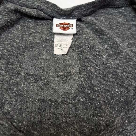 HARLEY Davidson  Gray Embellished Tee - Picture 7 of 9